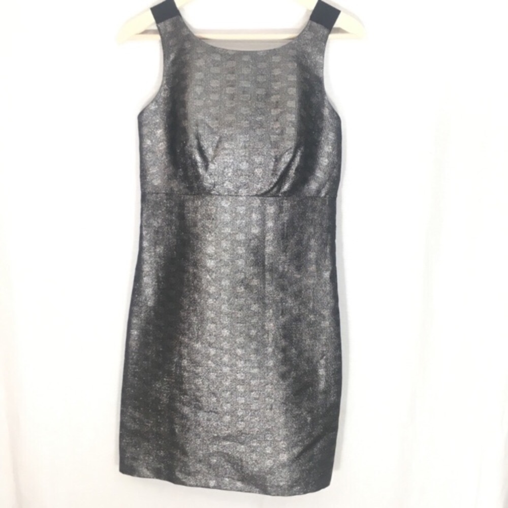 Michael Kors Dress Silver Metallic Size 6 Shimmer